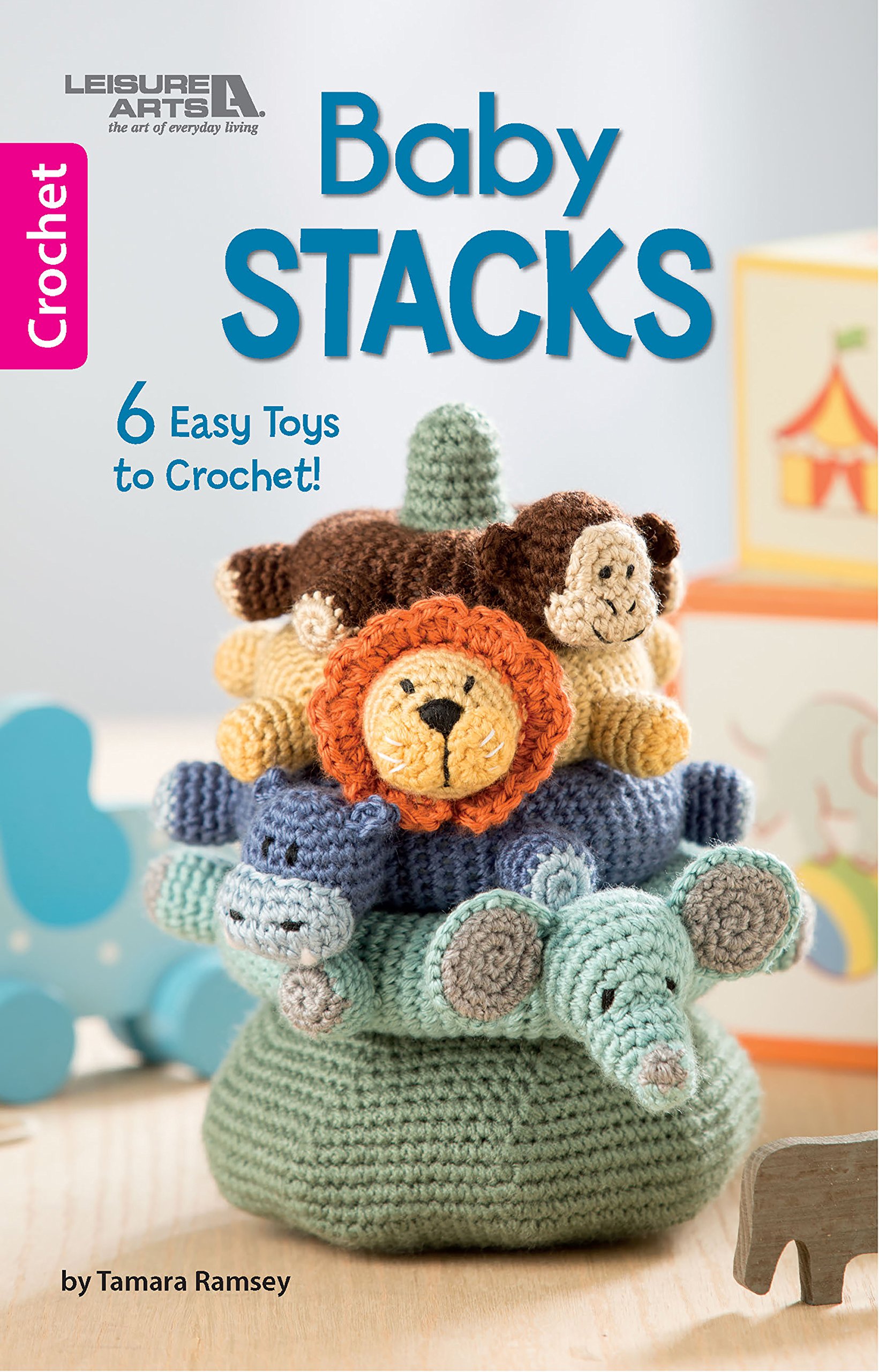 Easy Crochet Baby Stacking Toys - 6-Piece Set for Toddlers & Infants | Perfect for Early Learning, Sensory Play & Gift Giving