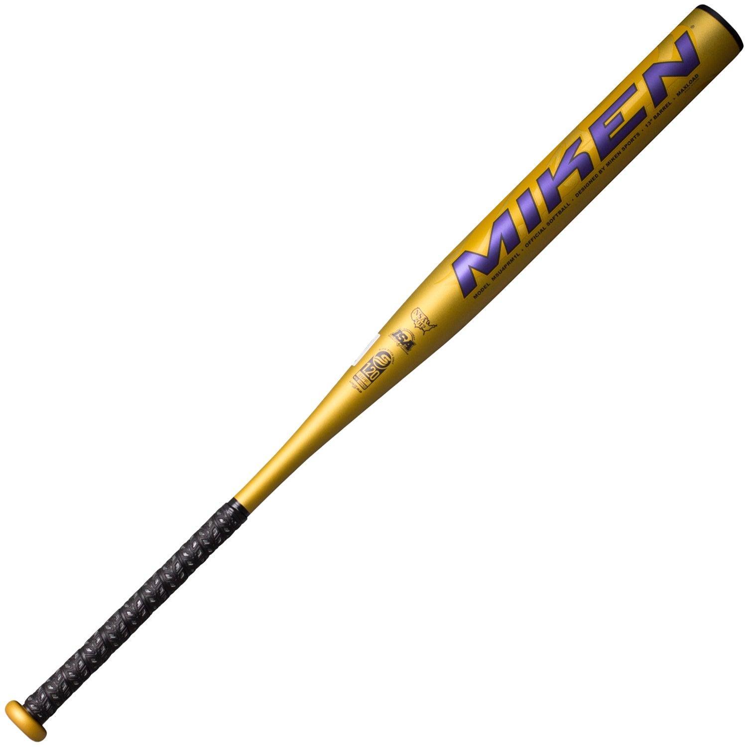**2024 Miken Primo One Piece Maxload USSSA Slowpitch Softball Bat - MSU4PRM1L - Perfect for Competitive Leagues & Home Run Hitters**