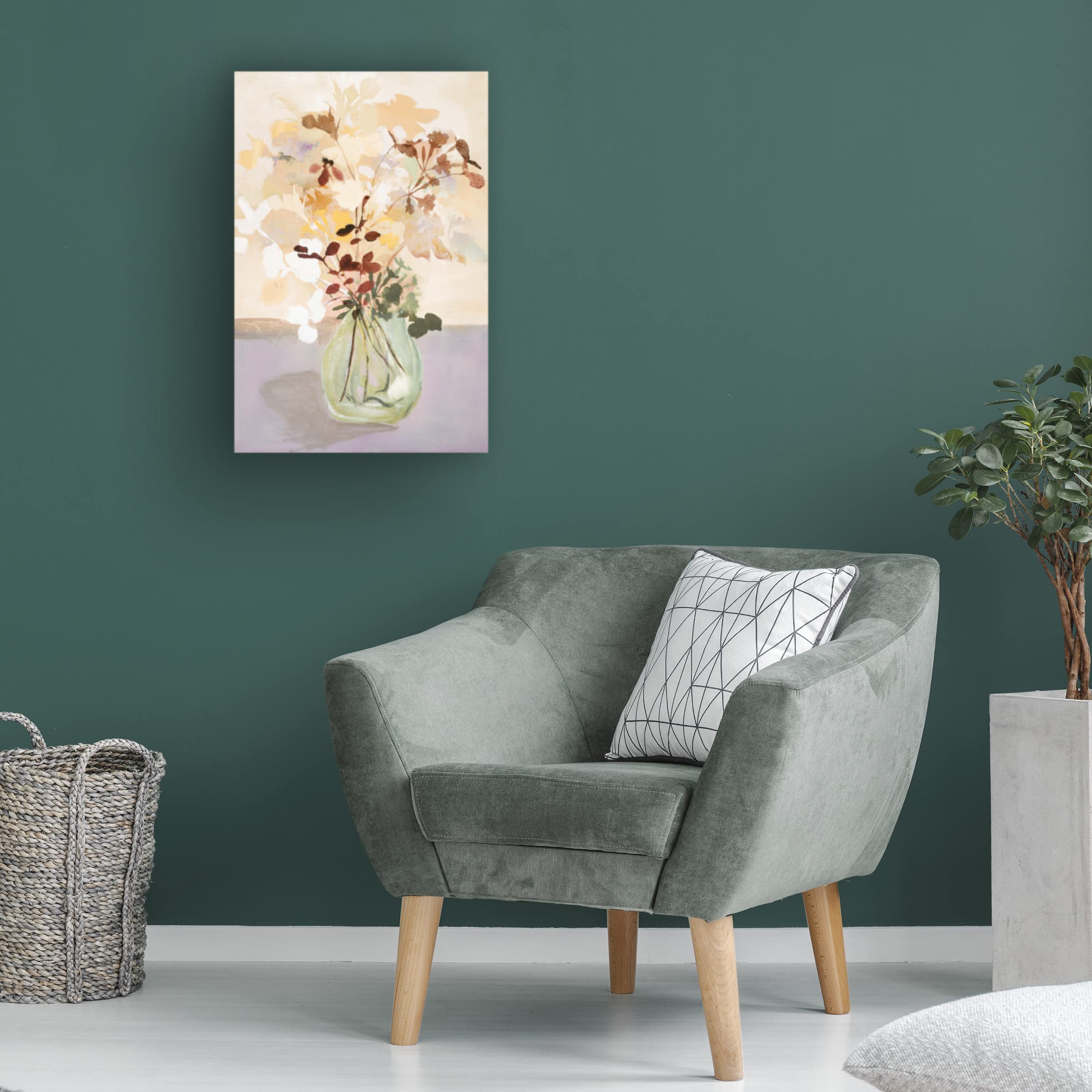 Trademark Fine Art 'Pastel Flower 2' Canvas Wall Art Print by Design Fabrikken - Perfect for Living Room, Bedroom & Office Decor