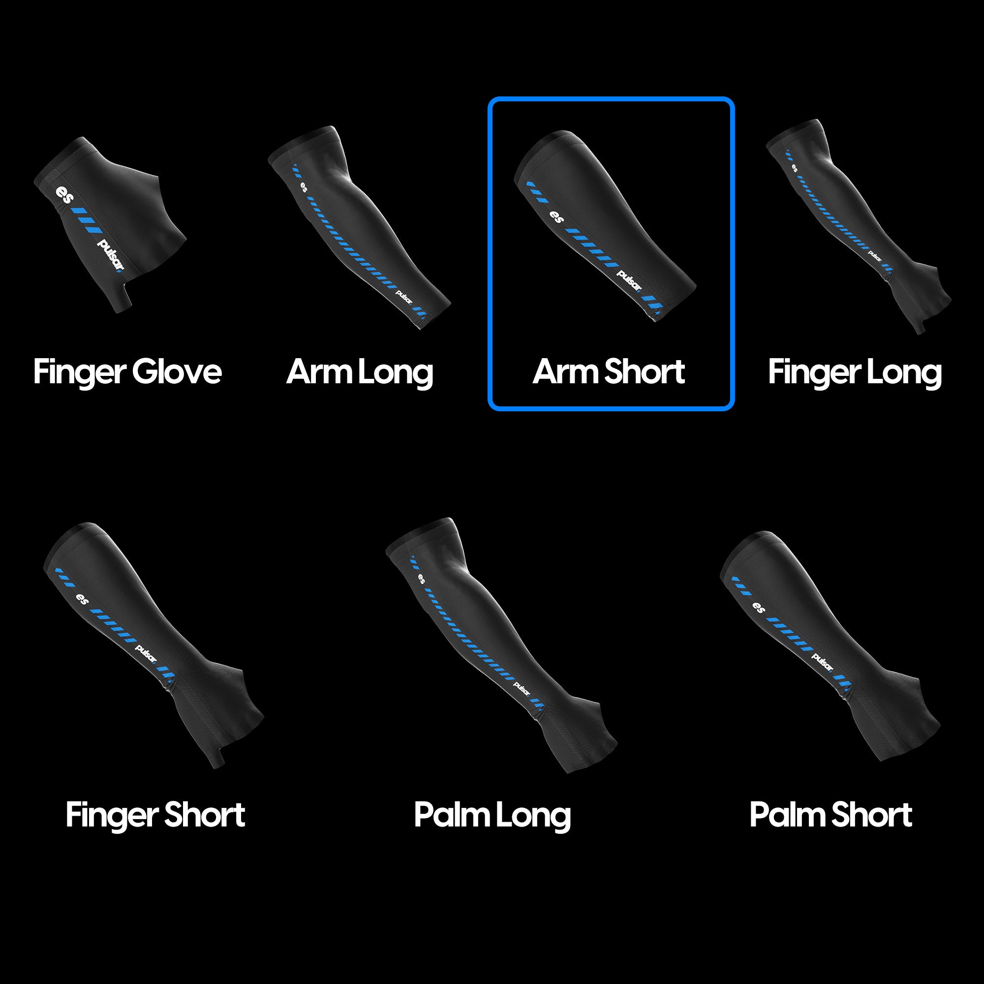 Pulsar eS Arm Sleeve PRX Edition - Compression Arm & Short Sleeve for Sports, Gaming & Outdoor Activities
