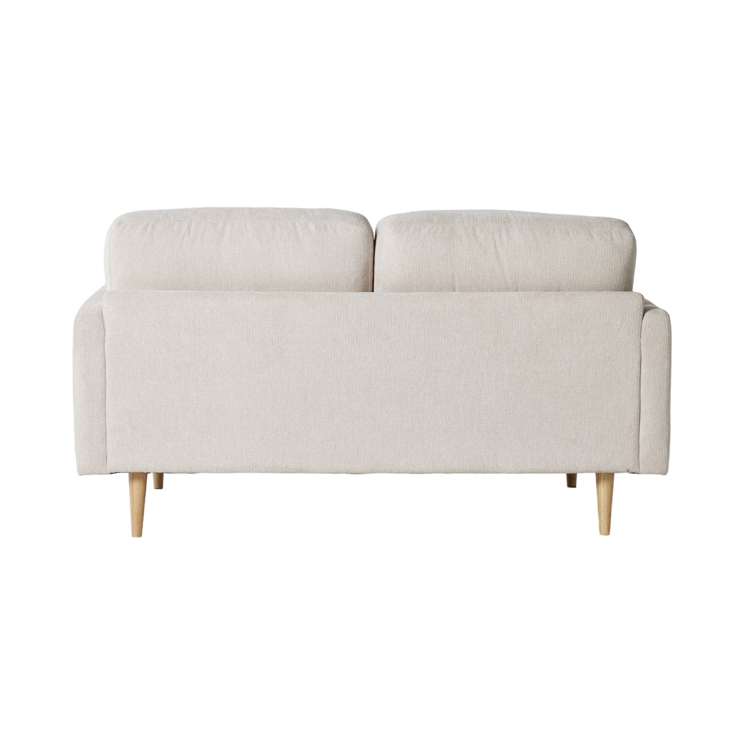 Boden 2 Seater Sofa - Sorrento Almond Upholstered Loveseat for Living Room, Small Space & Apartment | Comfortable Modern Couch for Lounge, Reading Nook & Guest Seating