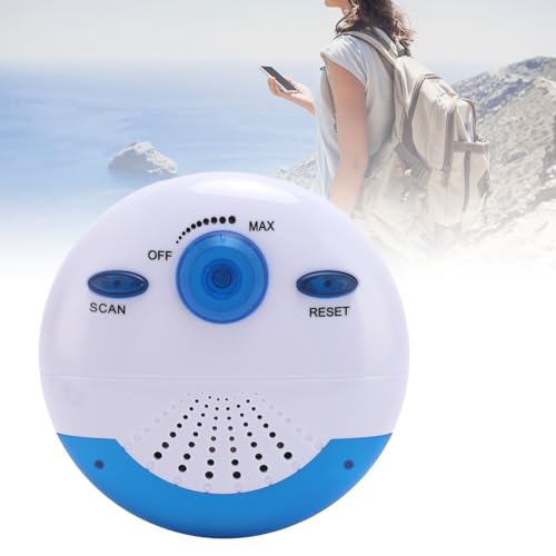 Waterproof Shower Radio with FM, Portable Bluetooth Speaker with Top Handle - 360° HD Surround Sound, 12-Hour Playtime for Bathroom, Outdoor, Camping & Travel Use