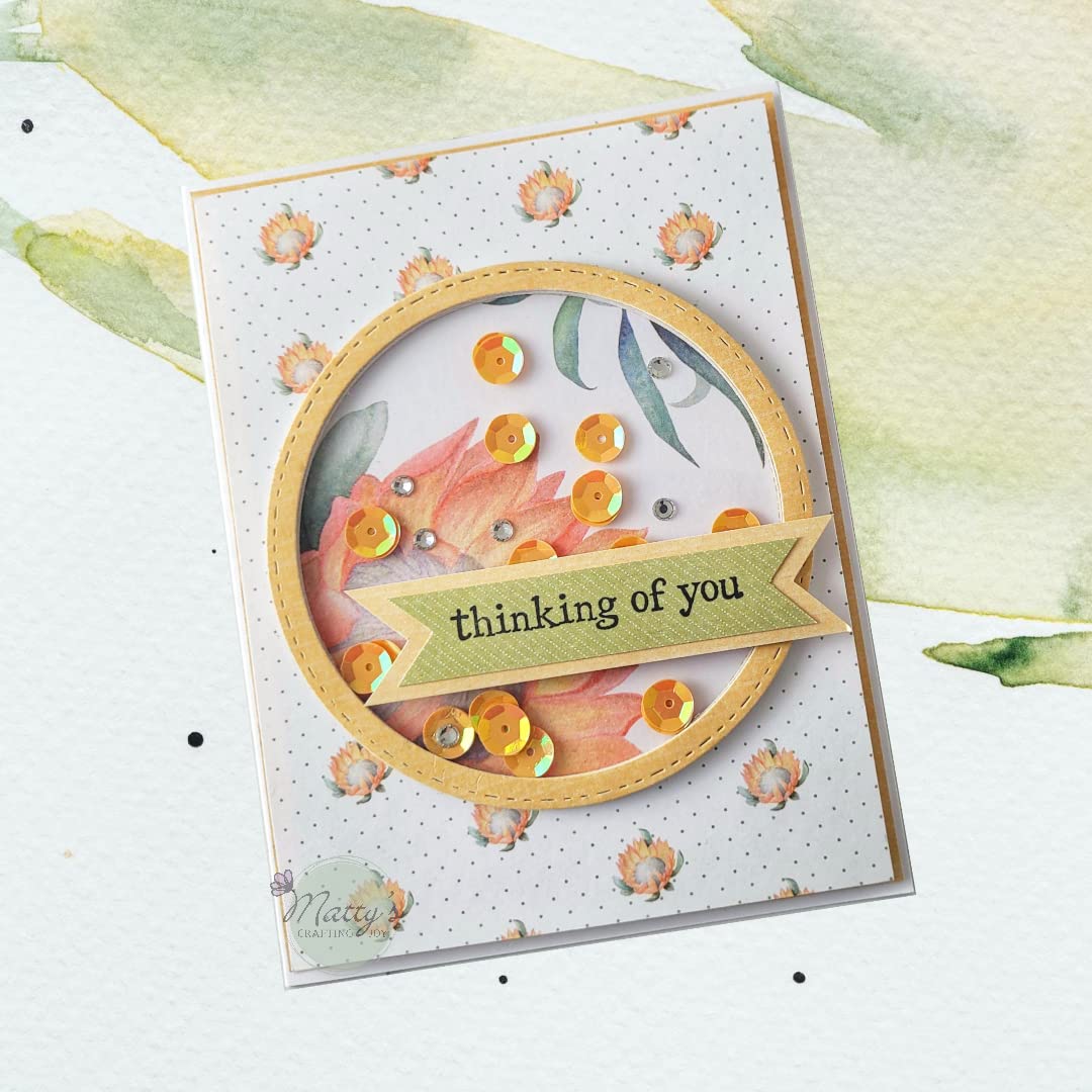 Matty's Crafting Joy Floral Grace 12x12 Double Sided Scrapbook Cardstock Paper Pad - 24 Floral Designer Patterned Papers for Scrapbooking, Card Making, DIY Crafts & Home Decor Projects