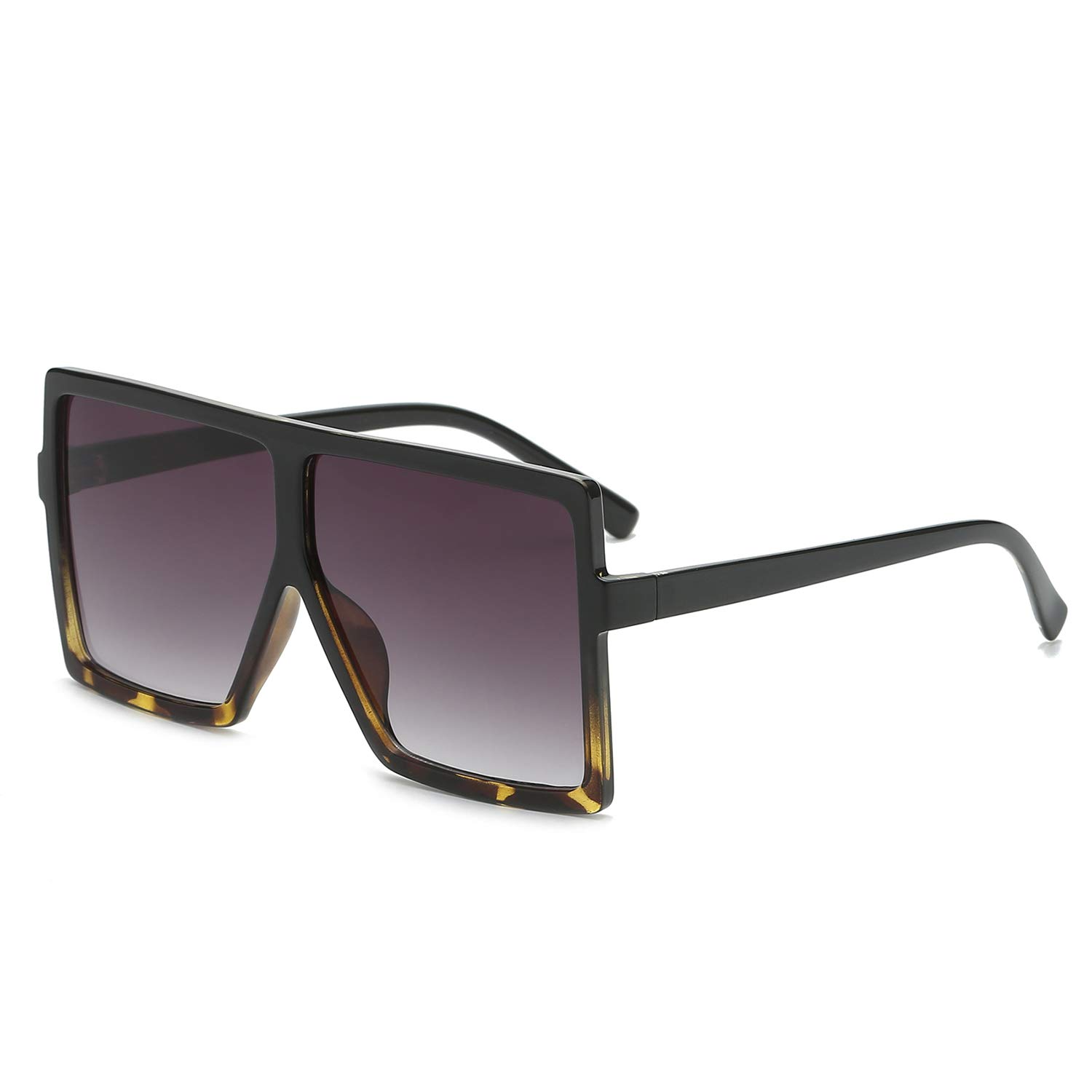 GRFISIA Square Oversized Sunglasses for Women & Men - UV Protection Flat Top Fashion Shades for Driving, Beach & Outdoor Activities
