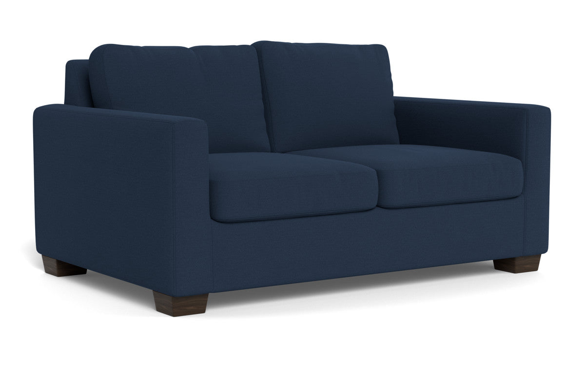 Track 62 Loveseat - Modern 2-Seater Sofa for Small Spaces, Comfortable Fabric Couch with Sturdy Wooden Legs - Perfect for Apartments, Living Rooms and Cozy Home Decor