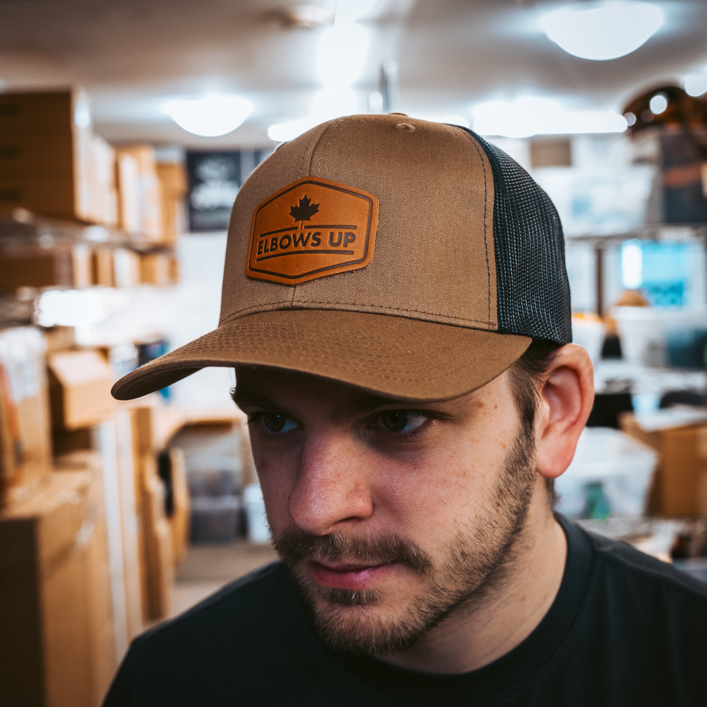Elbows Up Trucker Hat - Adjustable Snapback Cap for Men & Women - Perfect for Outdoor Activities, Sports, and Casual Wear