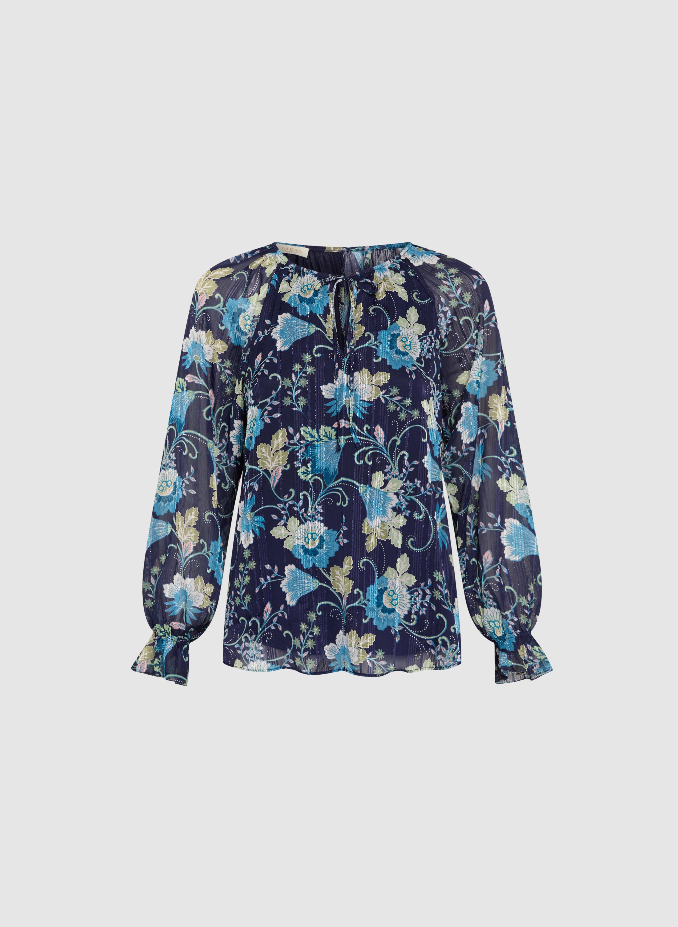 Floral Print Blouse for Women - Elegant Flowy Summer Tops - Boho Chic Casual Shirt for Office, Date Night & Vacation Outfits