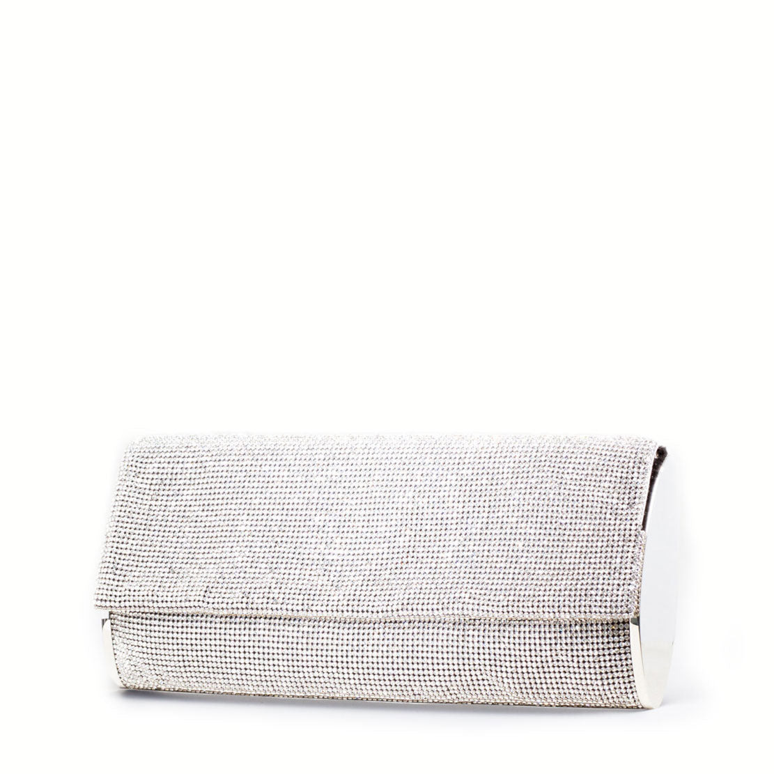 Benedetta Bruzziches Kate Silver Clutch Bag - Elegant Evening Purse for Women, Perfect for Parties, Weddings & Special Occasions