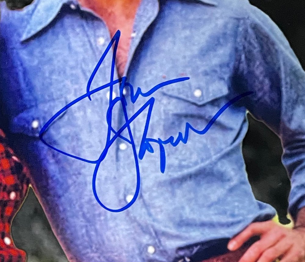 Authentic John Schneider, Tom Wopat & Catherine Bach Signed 16x20 Dukes of Hazzard Photo with JSA Certificate - Perfect for TV Memorabilia Collectors and 80s Nostalgia Fans
