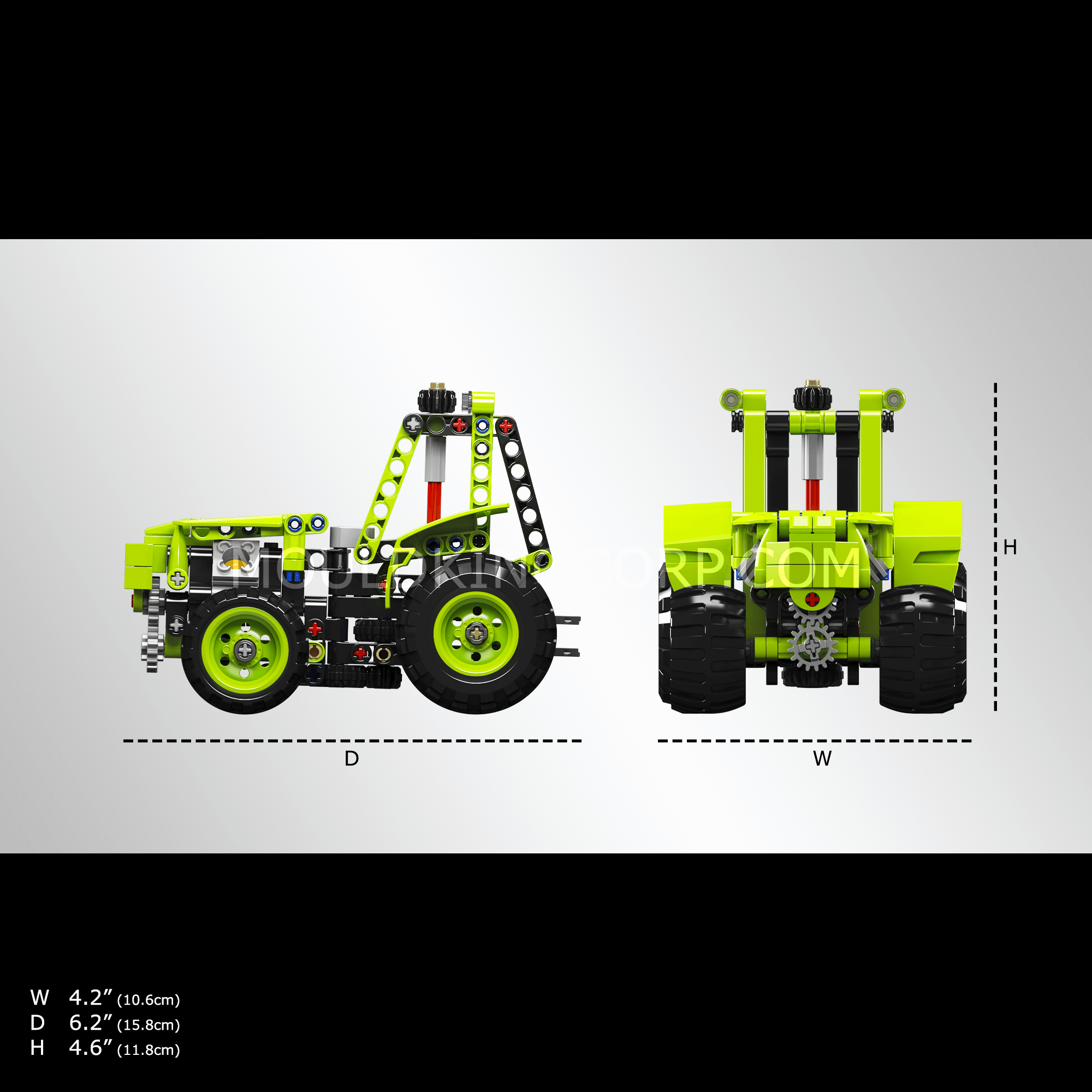 Mould King 24024 Farm Tractor Building Toy Set - 242 PCS STEM Educational Construction Blocks for Kids Ages 6-12 | Perfect for Creative Play, Birthday Gifts & Farm-Themed Learning Activities