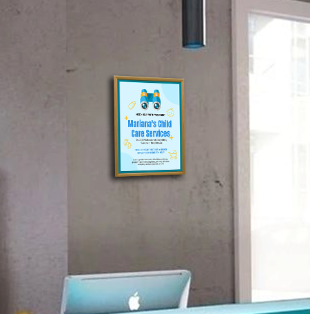 10x12 Designer Wood Snap Frames with 1