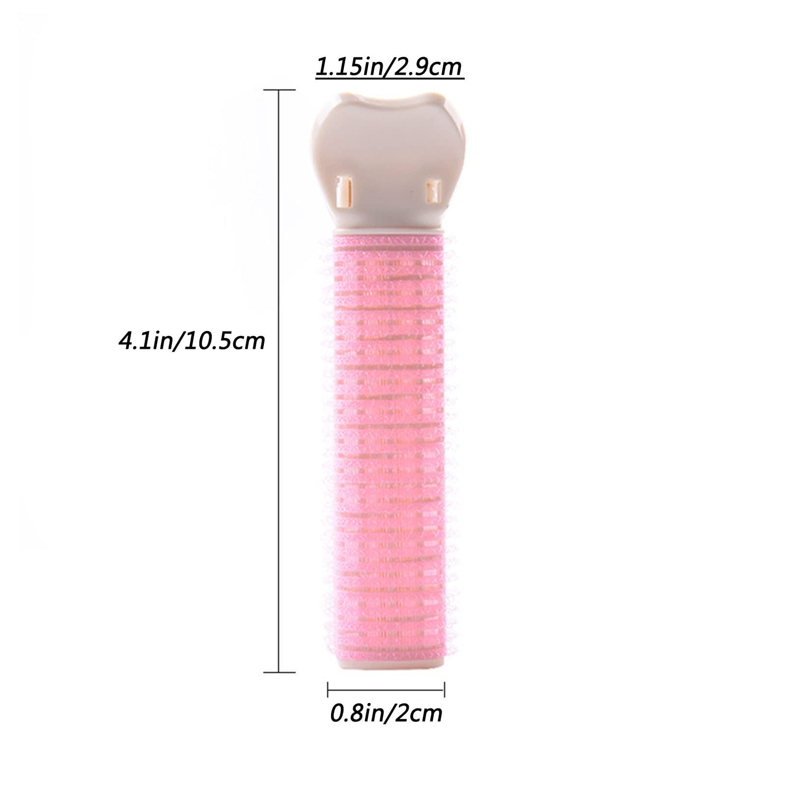 Velcro Hair Rollers for Women - 10pcs Black Instant Volumizing Hair Clips, Natural Hair Styling Tools for Curly & Wavy Hairstyles - Perfect for Home Salon, Daily Styling & Special Occasions