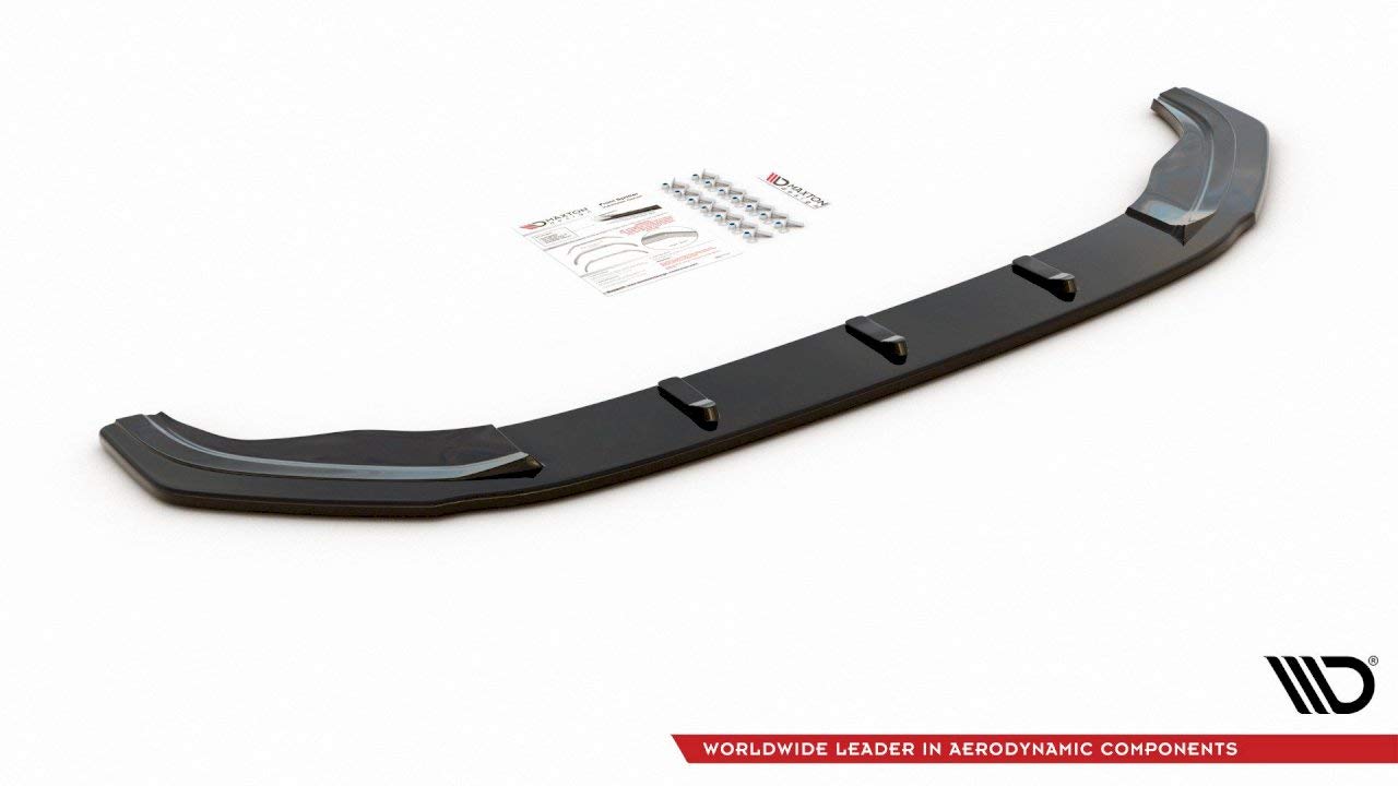 Maxton Design Front Bumper Lip Spoiler Splitter for VW Golf 7 GTI (2013-2016) - Enhance Aerodynamics & Sporty Look for Street Racing & Car Shows