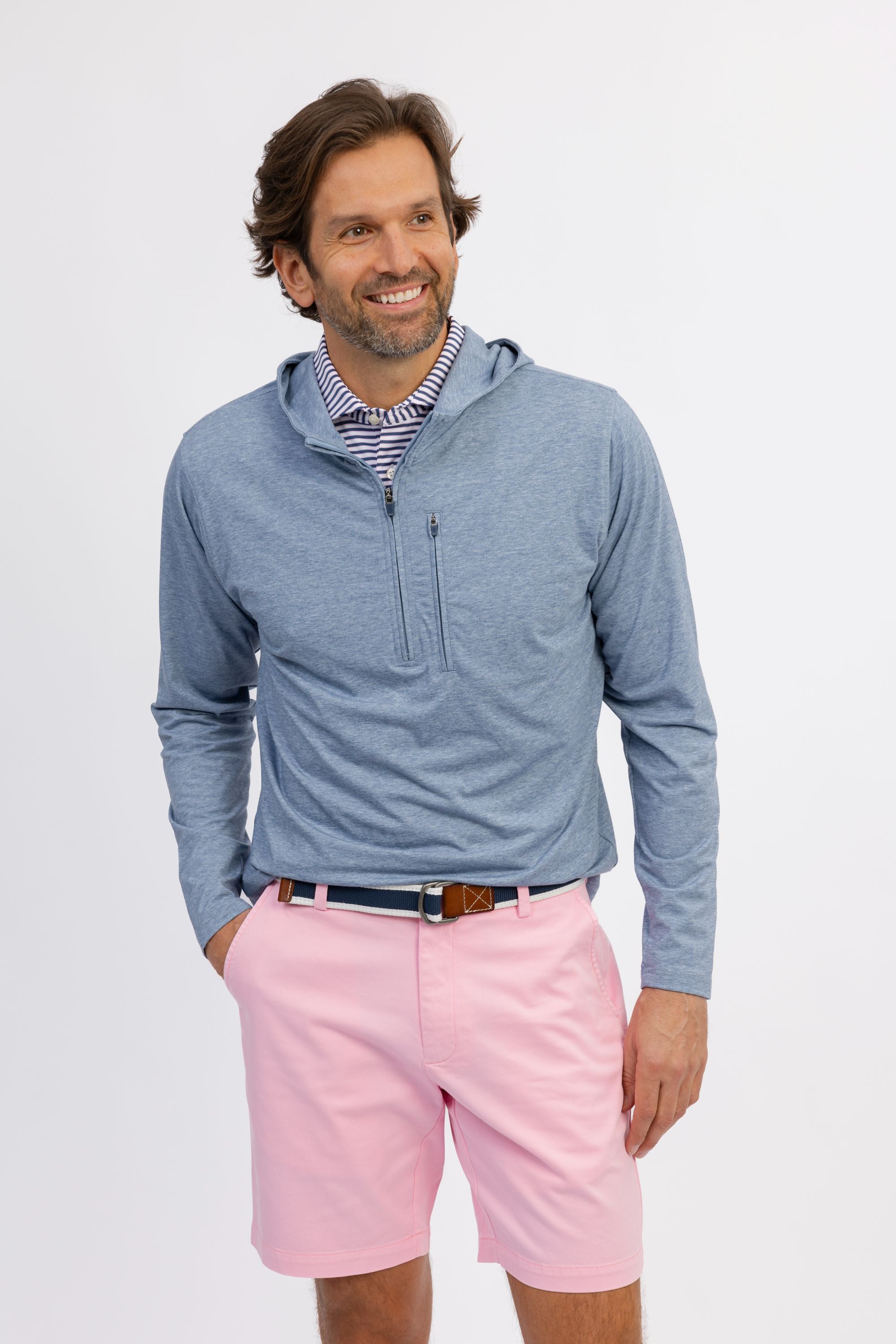 Men's Stateline Twill Chino Shorts - Comfortable Casual Stretch Flat Front Shorts for Summer | Perfect for Outdoor Activities, Travel & Weekend Wear