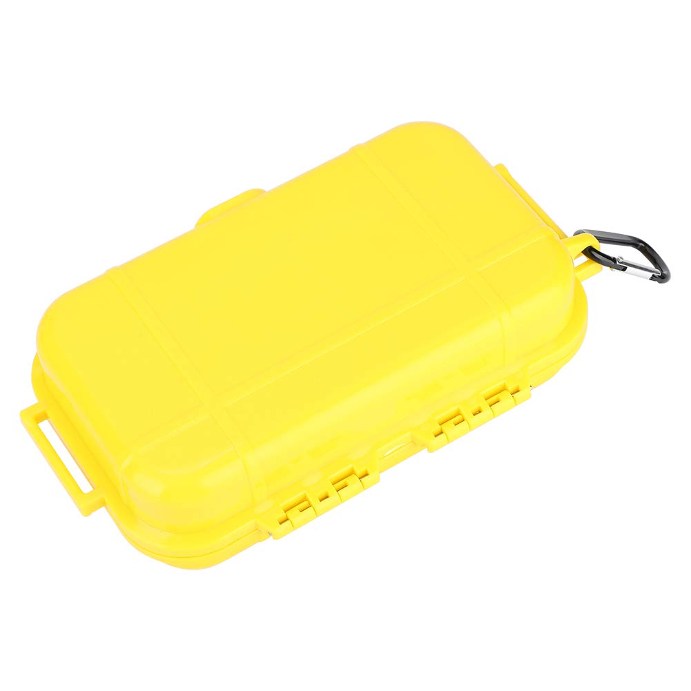 Shockproof Waterproof Airtight Storage Case - Outdoor Survival Gear Container, Durable Carry Box for Camping, Hiking & Emergency Supplies (Yellow)