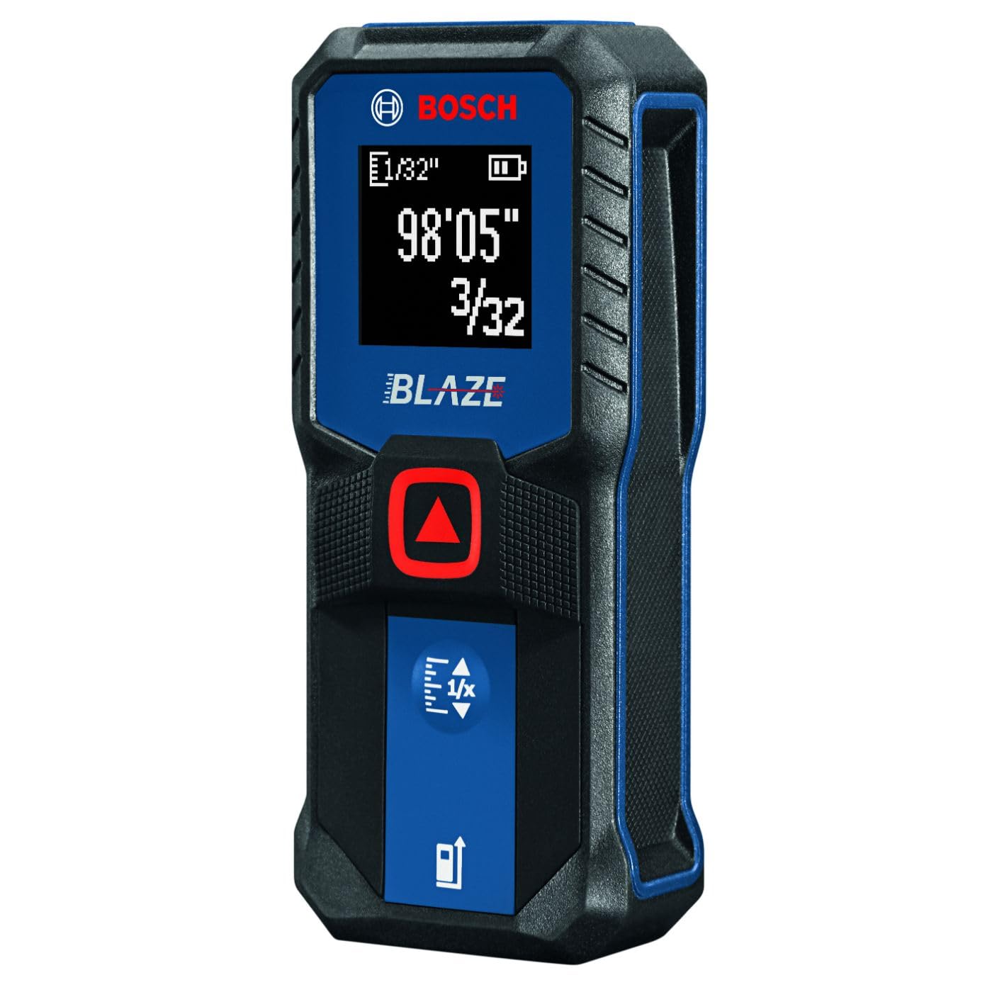 BOSCH GLM100-23 100 Ft Laser Distance Measurer with Blaze Technology - Includes 2 AA Batteries - Perfect for Construction, Home Renovation, and DIY Projects
