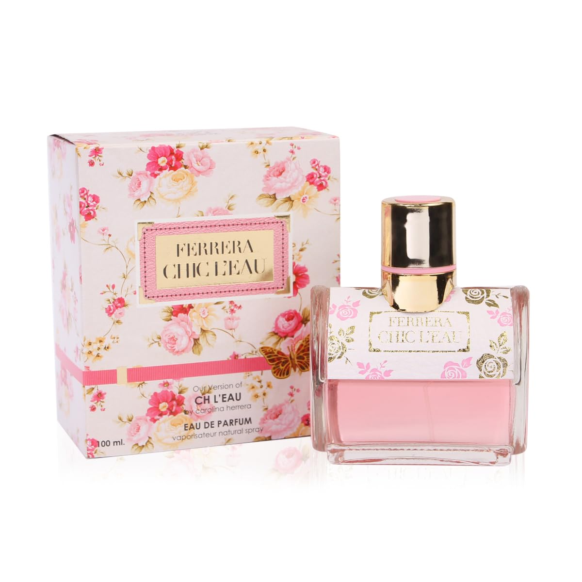 Ferera Chic Leau Spray Perfume for Women - Long Lasting Floral Eau De Parfum - 3.4 fl.oz Luxury Fragrance - Perfect for Date Night, Office & Special Occasions