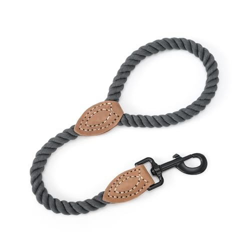 Short Cotton Leash-Dark Grey