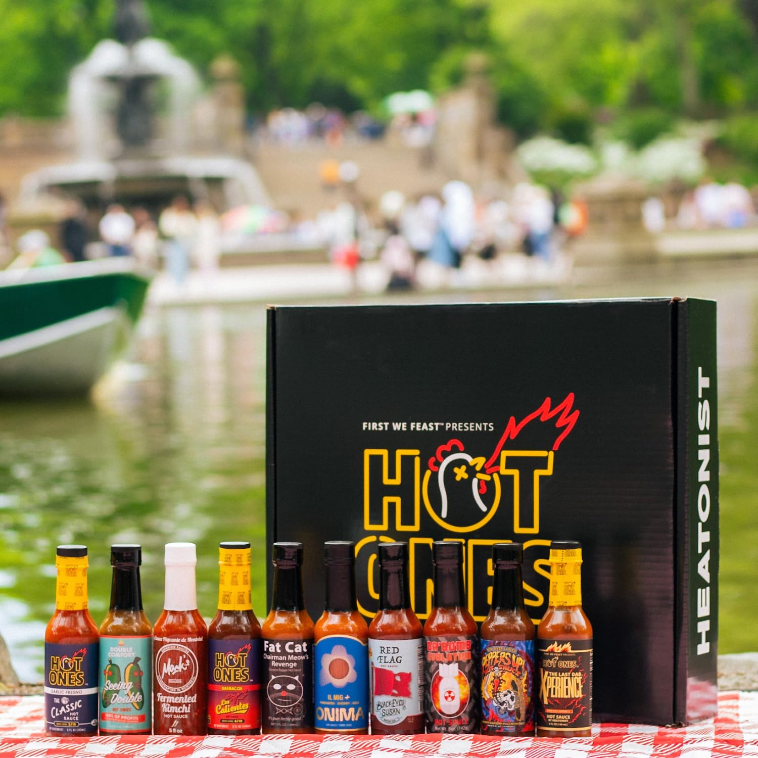 Hot Ones Season 24 Hot Sauce Gift Set - 10-Pack Small Batch Hot Sauce Sampler with Natural Ingredients (5 fl oz Bottles) - Perfect for Spicy Food Challenges, Gifts & Flavor Exploration