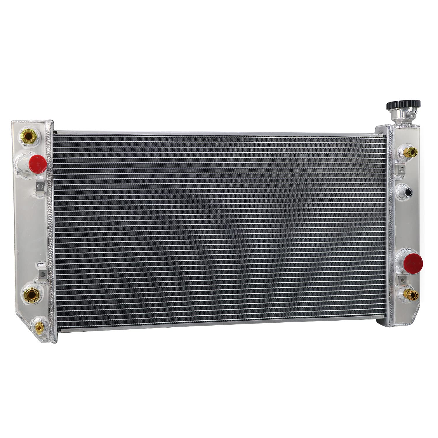 1988-1994 Chevy S10/S10 Blazer & GMC Jimmy/S15/Sonoma & 91-94 Oldsmobile Bravada 4.3L V6 All-Aluminum 3-Row Radiator Kit with Shroud, Fan & Relay - Perfect for Engine Cooling & Off-Road Adventures