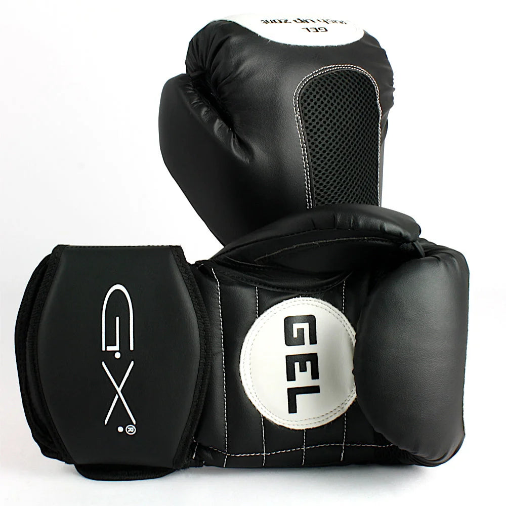 Punchfit® Hybrid Boxing Glove & Pad - Left Hand, Black - Perfect for Training, Sparring & MMA Practice