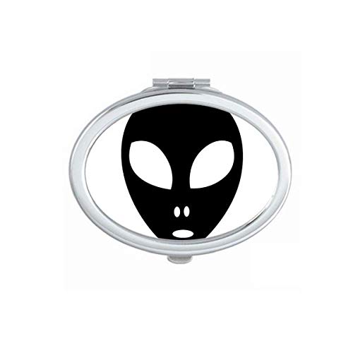 DIYthinker Portable Foldable Double-Sided Makeup Mirror with Universe Alien Monster Design - Perfect for Travel, Vanity & Cosmetics (Handheld Compact Mirror for Home, Office & Gift)