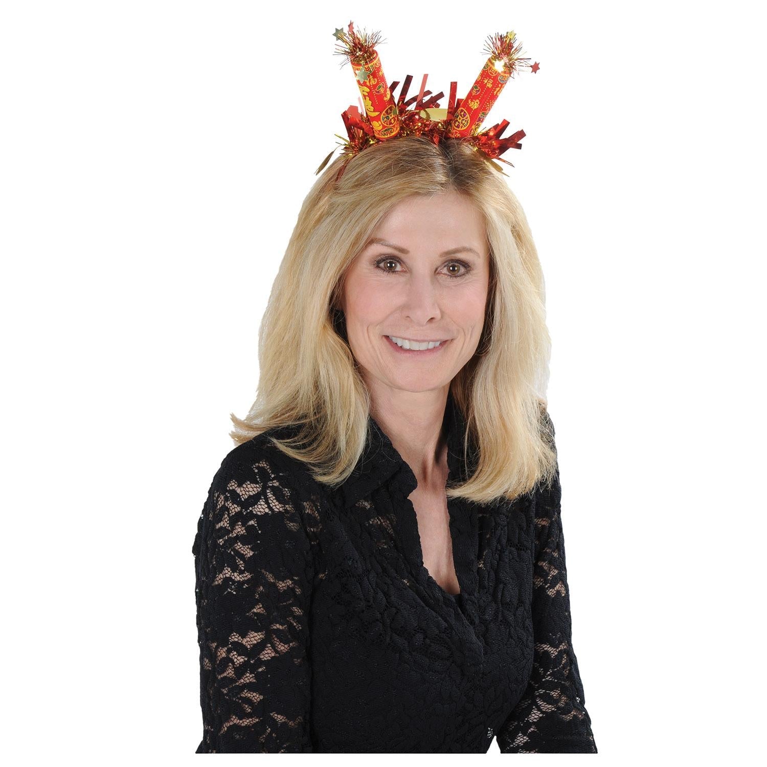 12 Pack Chinese New Year Headbands - Festive Party Favors for Lunar New Year Celebrations, Dragon Dance, and Family Gatherings