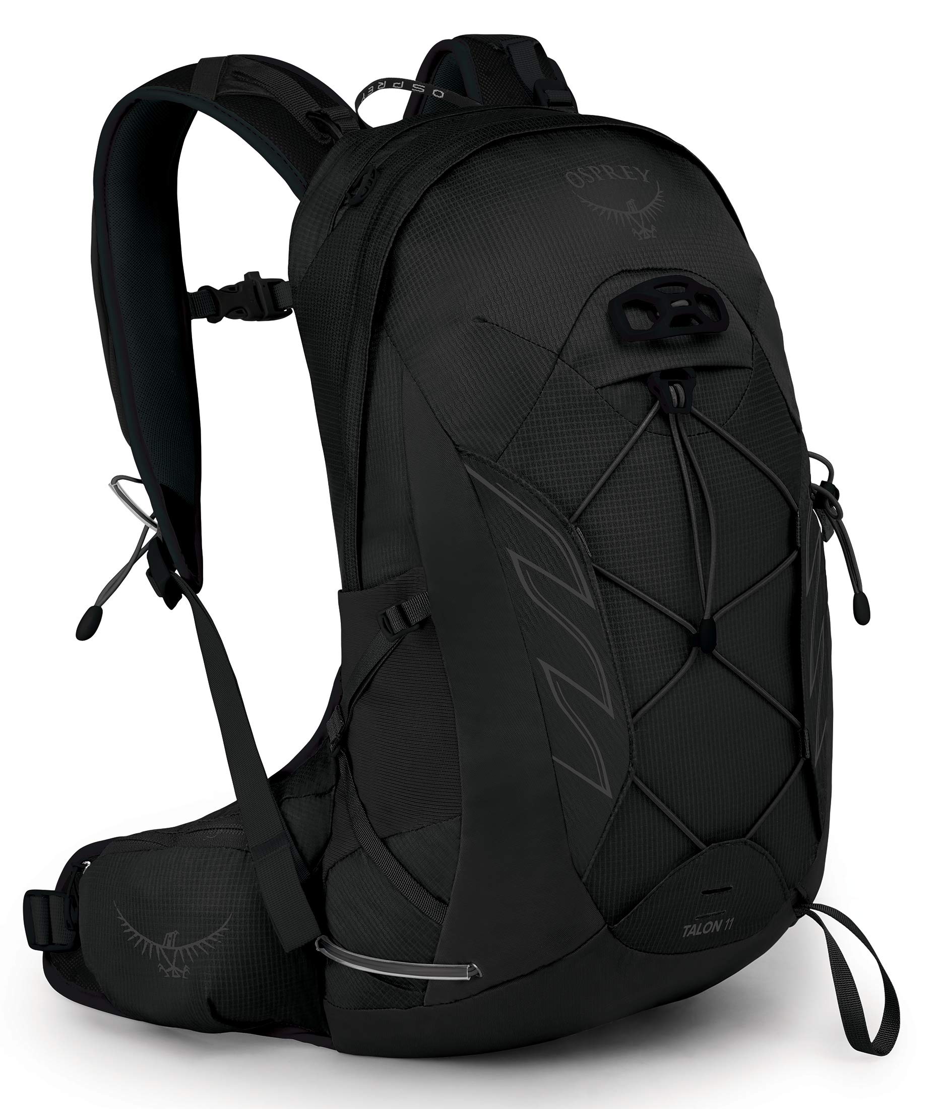 Osprey Talon 11L Men's Hiking Backpack with Hipbelt - Lightweight Daypack for Outdoor Adventures, Travel & Commuting - Stealth Black, S/M Size