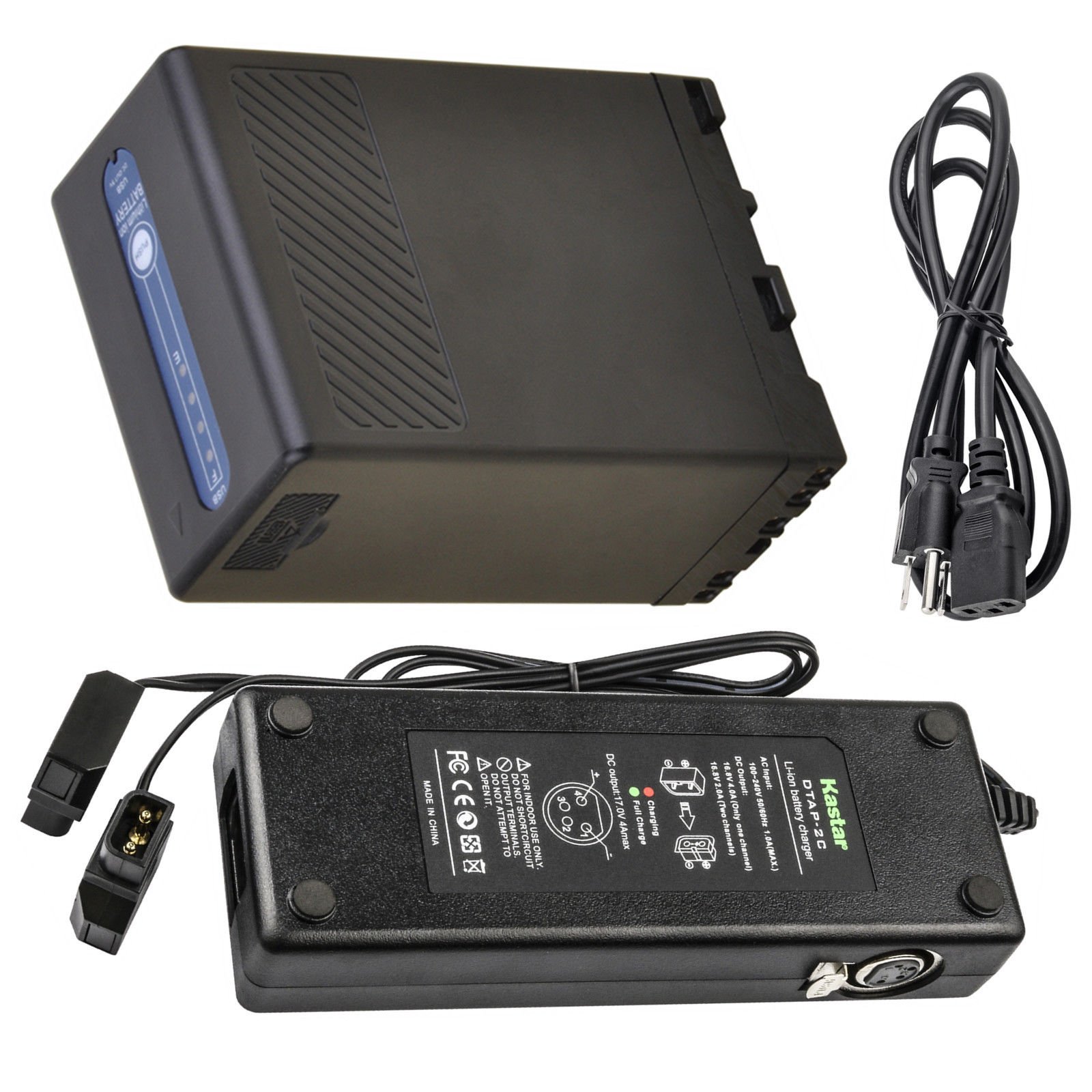 Kastar Replacement Battery & Dual D-Tap Fast Charger for Sony BP-U Series (BP-U30/60/65/66/68/90/95/96) | Compatible with Sony PMW-150P, XDCAM EX HD422, PXW-Z190/Z280/Z450 Camcorders | Professional Video Shooting & Live Streaming Power Solution