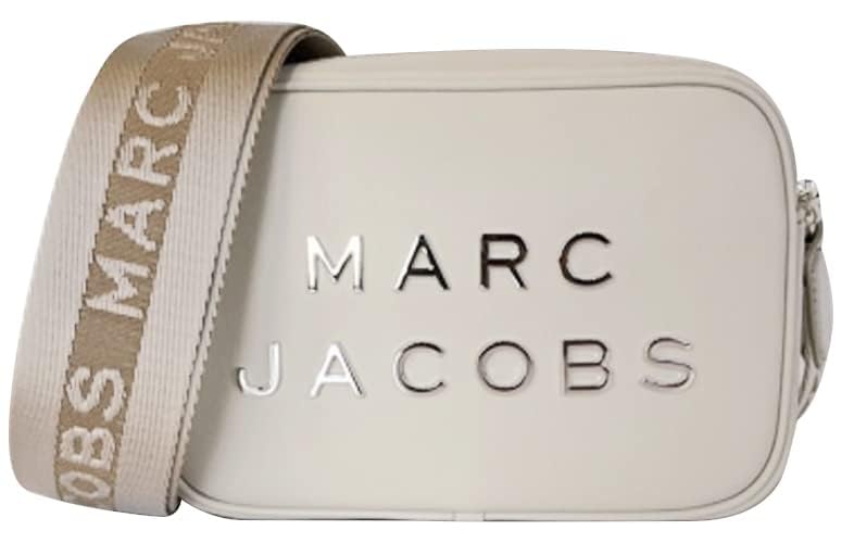 Marc Jacobs Flash Leather Crossbody Bag - Marshmallow Solid Color, Stylish Designer Handbag for Women | Perfect for Everyday Use, Work, and Evening Out