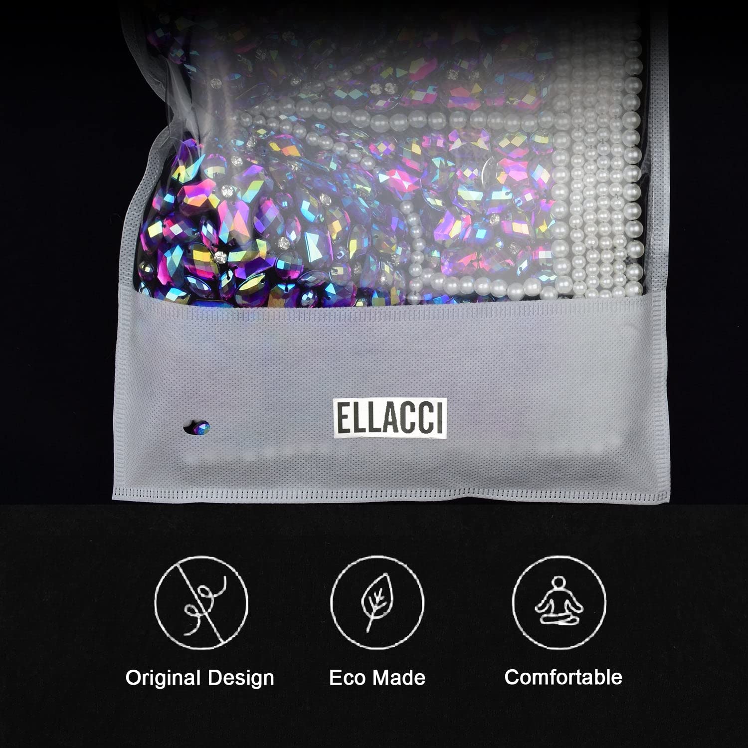 ELLACCI Women's Rhinestone Bustier Crop Top - Sexy Glitter Corset Bra for Club, Party & Night Out (Purple) | Perfect for Bachelorette, Date Night & Special Occasions