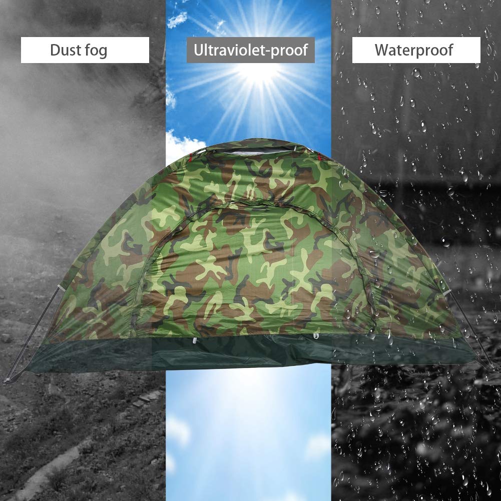 2 Person Lightweight Waterproof Backpacking Tent - Portable Outdoor Camping & Hiking Shelter with Camouflage Design | Perfect for Backpacking Adventures, Family Camping Trips & Wilderness Exploration