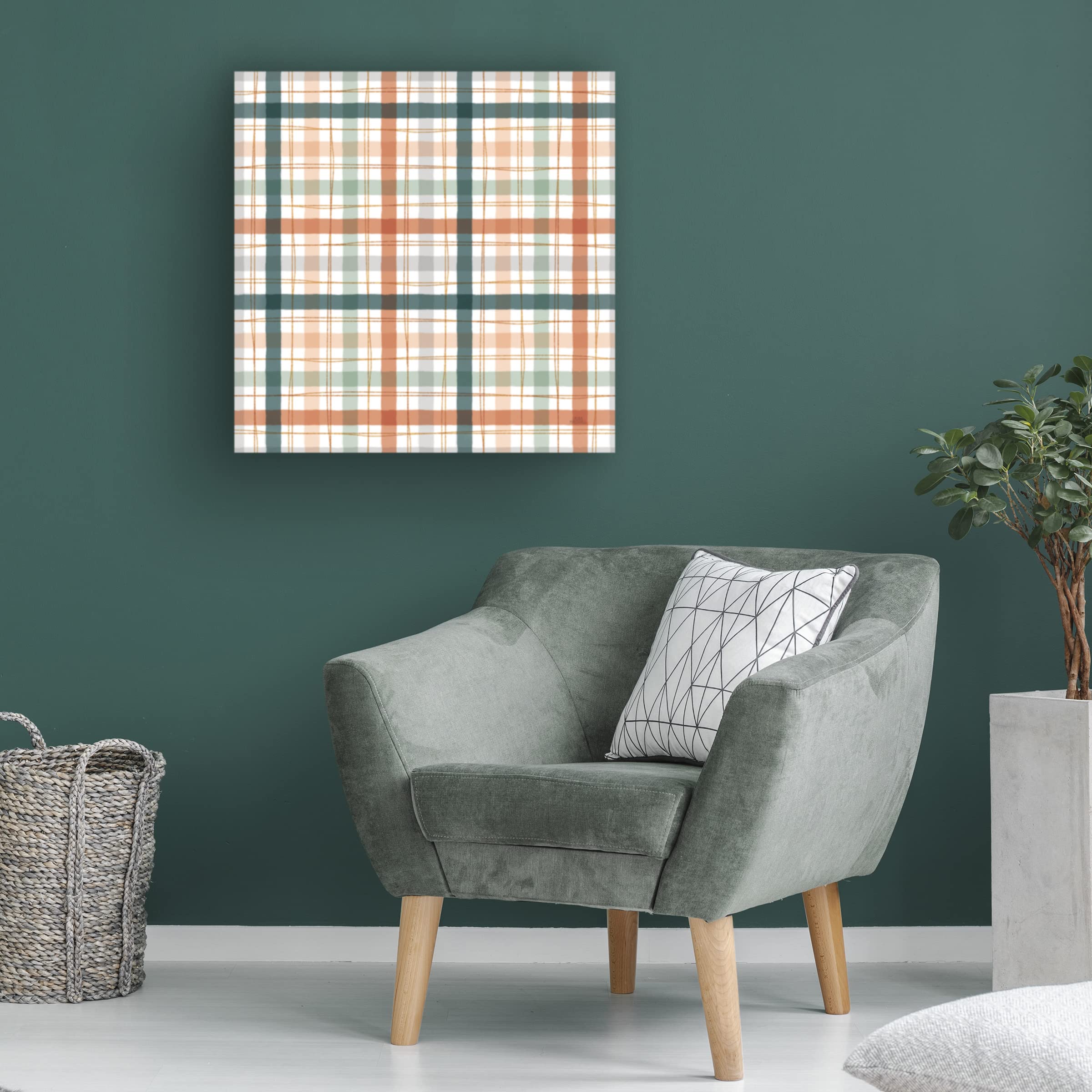 Laura Marshall 'Spring Blooms Pattern V' Floral Canvas Art Print - Perfect for Living Room, Bedroom & Office Wall Decor