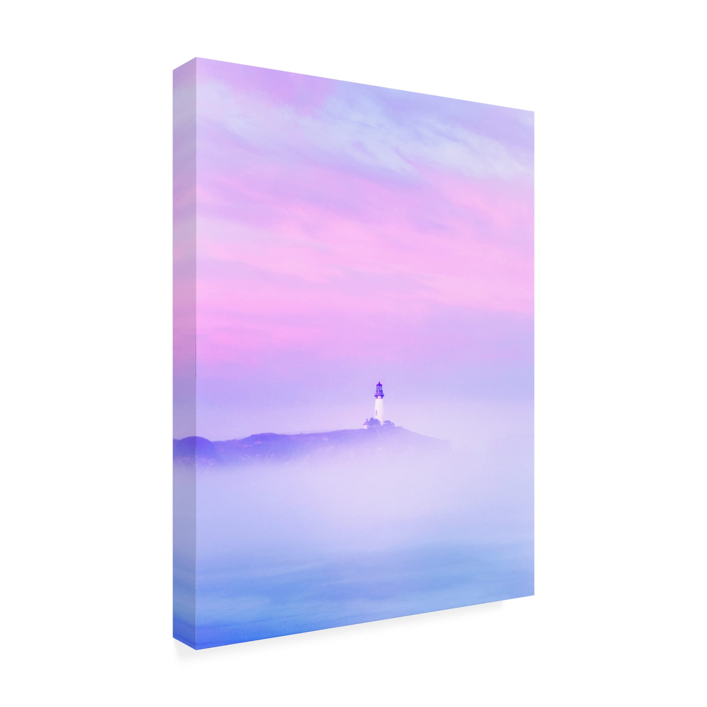 Trademark Fine Art 'Lighthouse 14' Canvas Wall Art Print by Dennis Frates - Coastal Home Decor for Living Room, Bedroom & Office