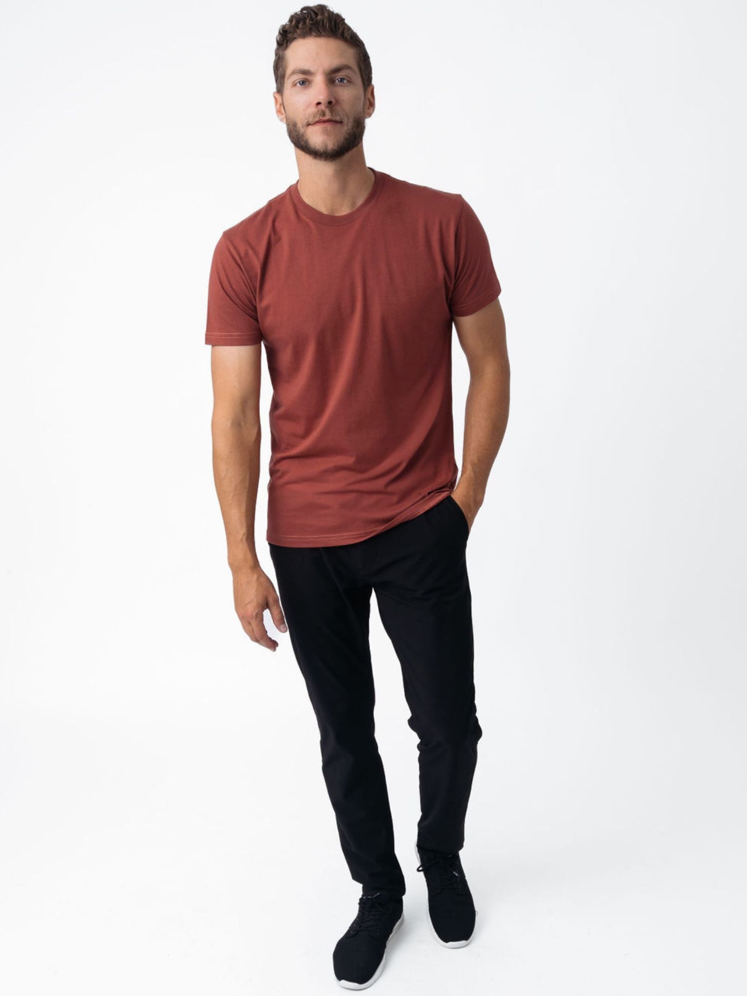 Canyon Crew Neck T-Shirt for Men - Soft Cotton Casual Tee - Perfect for Everyday Wear, Gym & Outings