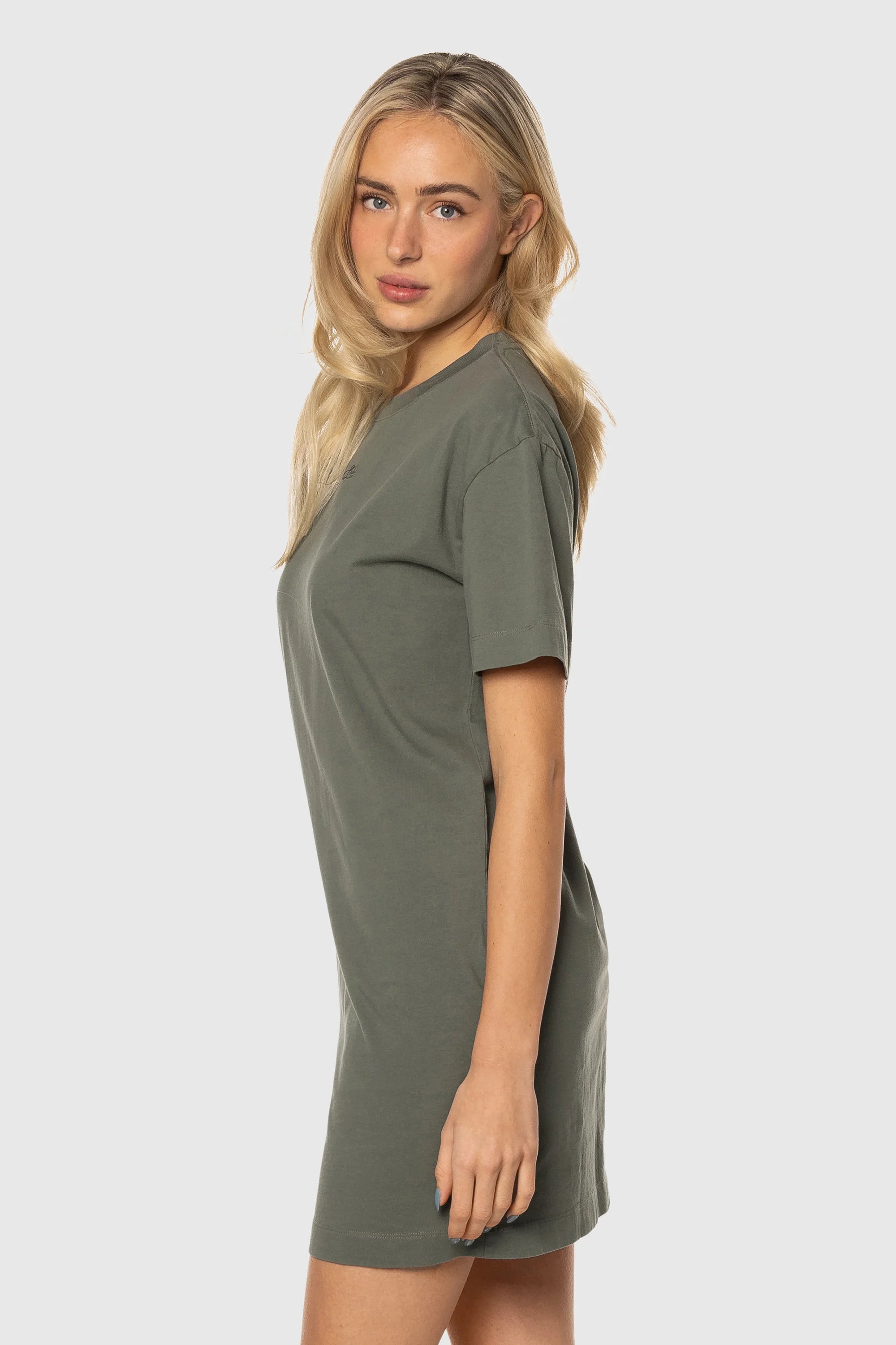 Women's Tee Dress with Speckle Print - Casual Summer T-Shirt Dress for Beach, Vacation & Everyday Wear