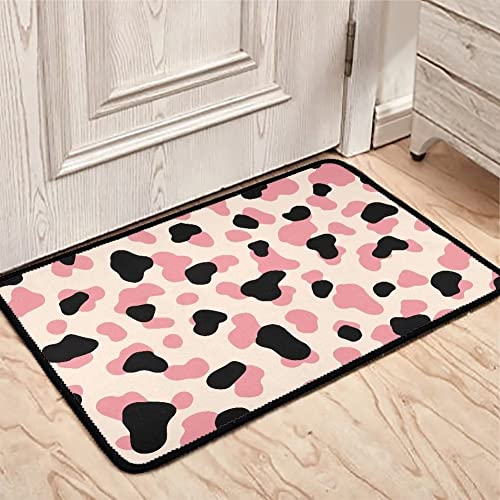 Pink Black Cow Print