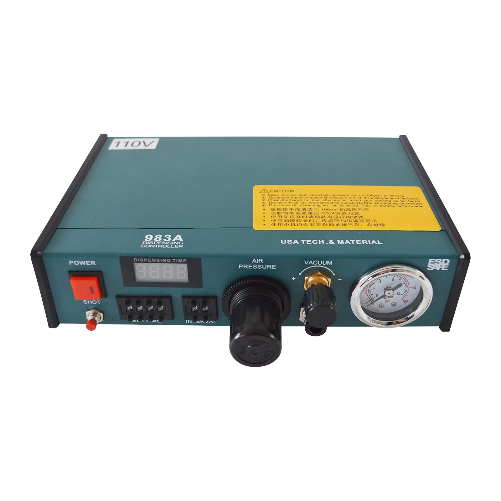 INTBUYING 983A Precision Paste Glue Dropper - Automatic Liquid Dispenser Controller for Crafts, Jewelry Making & DIY Projects