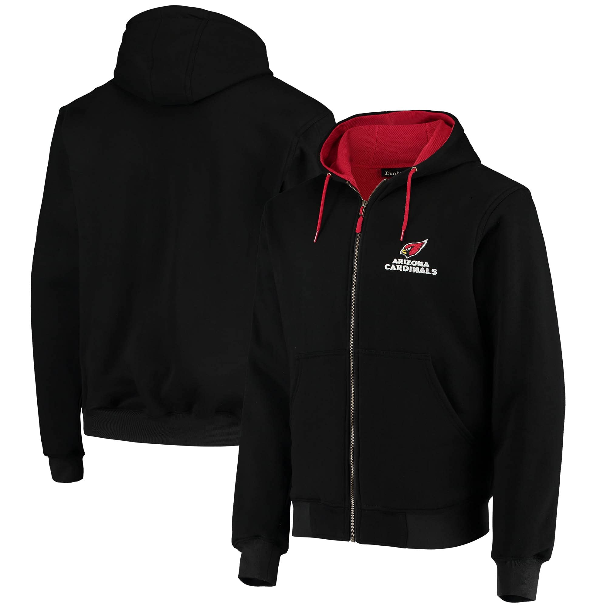 Men's Craftsman Full Zip Thermal Hoodie - Heavy Duty Work Jacket for Cold Weather - Warm Fleece Lined Winter Hoodie for Outdoor Work, Hiking & Camping