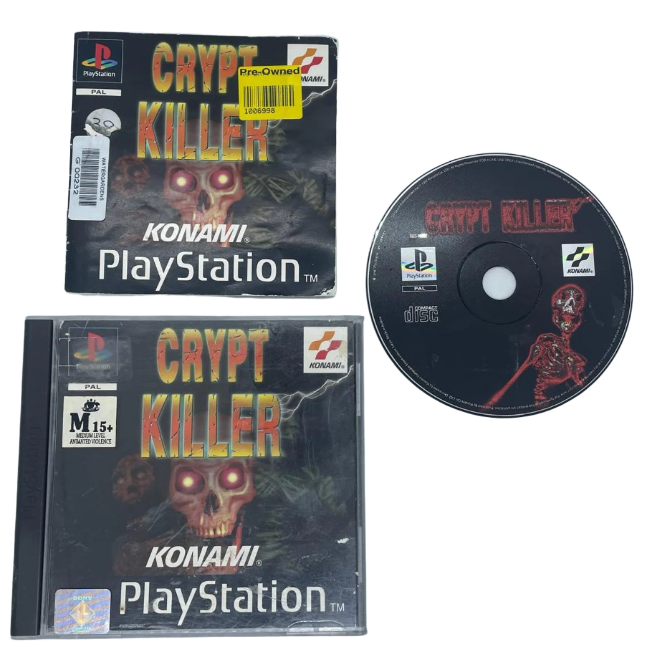 Crypt Killer PS1 Game - Original Playstation 1 Video Game with Manual (PAL Version) - Classic Horror Survival Game for Retro Gaming Enthusiasts