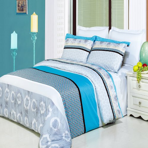 Luxurious Alyssa 4-Piece California King Comforter Set - 100% Egyptian Cotton, Ultra Soft 300 Thread Count, All-Season White Down Alternative - Perfect for Master Bedrooms & Guest Rooms