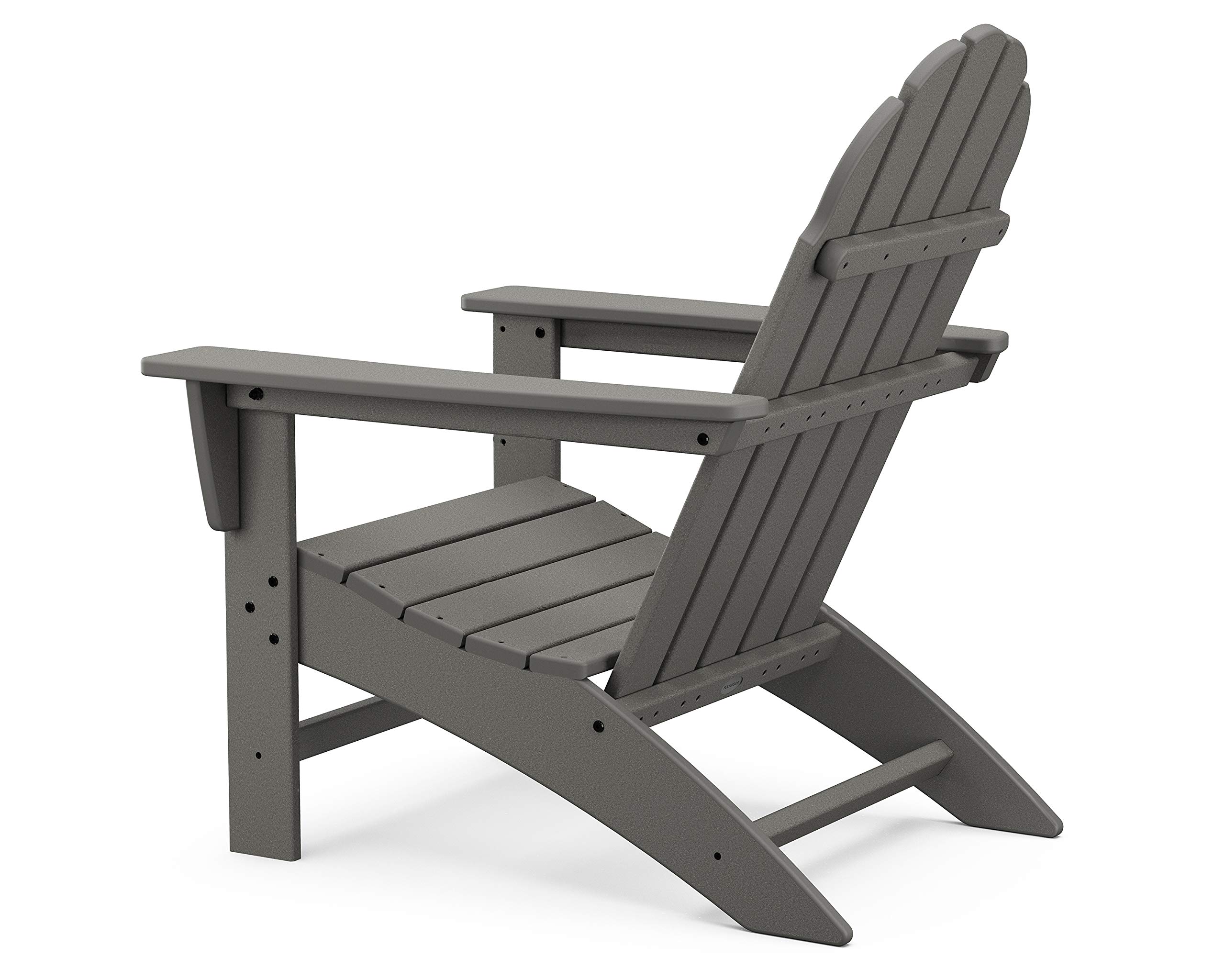 POLYWOOD Vineyard 6-Piece Adirondack Chair Set with Fire Pit Table - Perfect for Patio, Backyard, and Outdoor Gatherings
