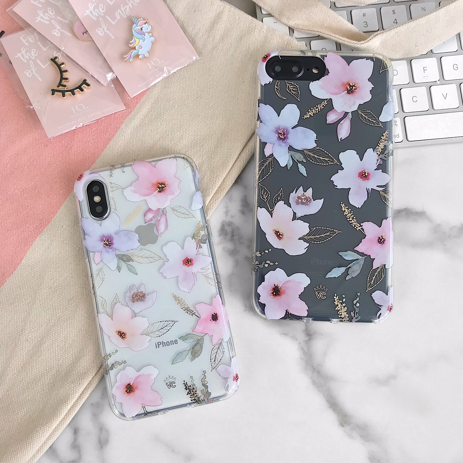 Magnolia Floral iPhone Case - Elegant Flower Design Protective Cover for iPhone 12/13/14/15 Pro Max - Perfect for Spring Outfits & Nature Lovers