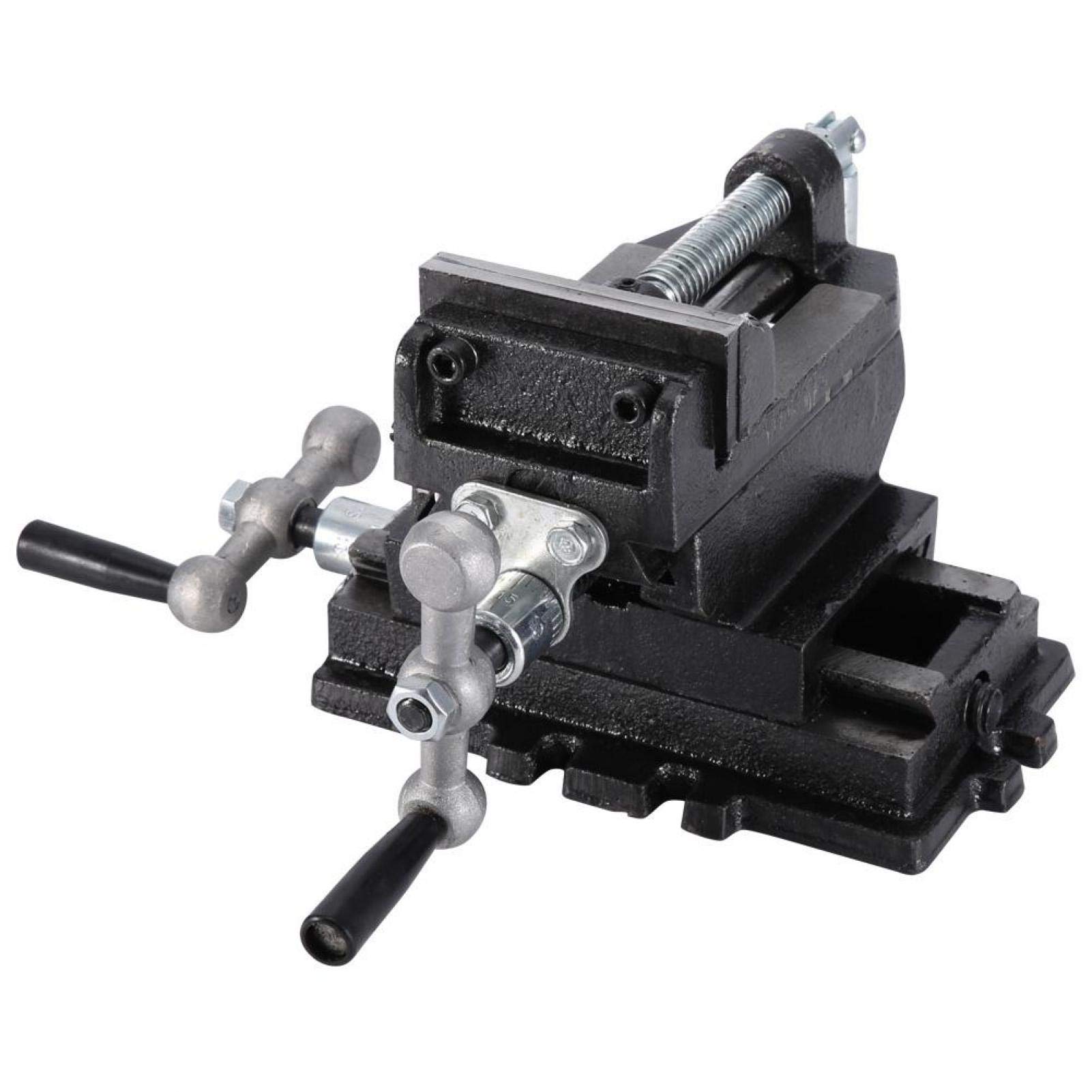 6 Inch Cross Sliding Drill Press Vise - Heavy Duty X-Y Axis Clamp for Metalworking, Woodworking & DIY Projects (150mm, Anti-Rust Coating) - Perfect for Milling, Drilling & Precision Workholding