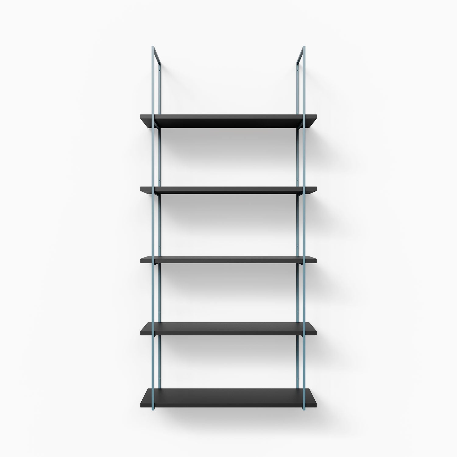 5-Tier Black Metal Shelving Unit - Heavy Duty Storage Rack for Home, Garage, Office & Warehouse Organization