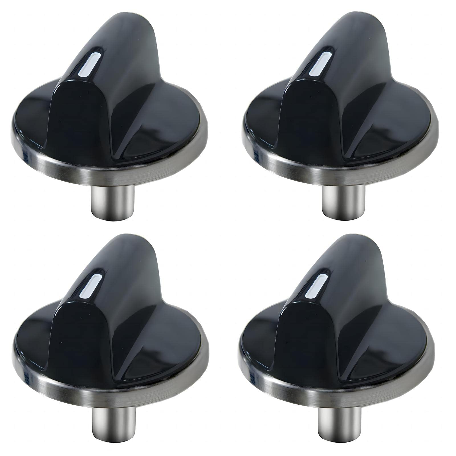 Upgraded Bosch Gas Cooktop Knobs - Replacement Burner Control Knobs for Bosch Stove Range Oven (Fits Models 00650847, 650847, Replaces 1999734, AP4513132, PS3480601, EAP3480601) - Perfect for Kitchen Appliance Repair & DIY Home Improvement