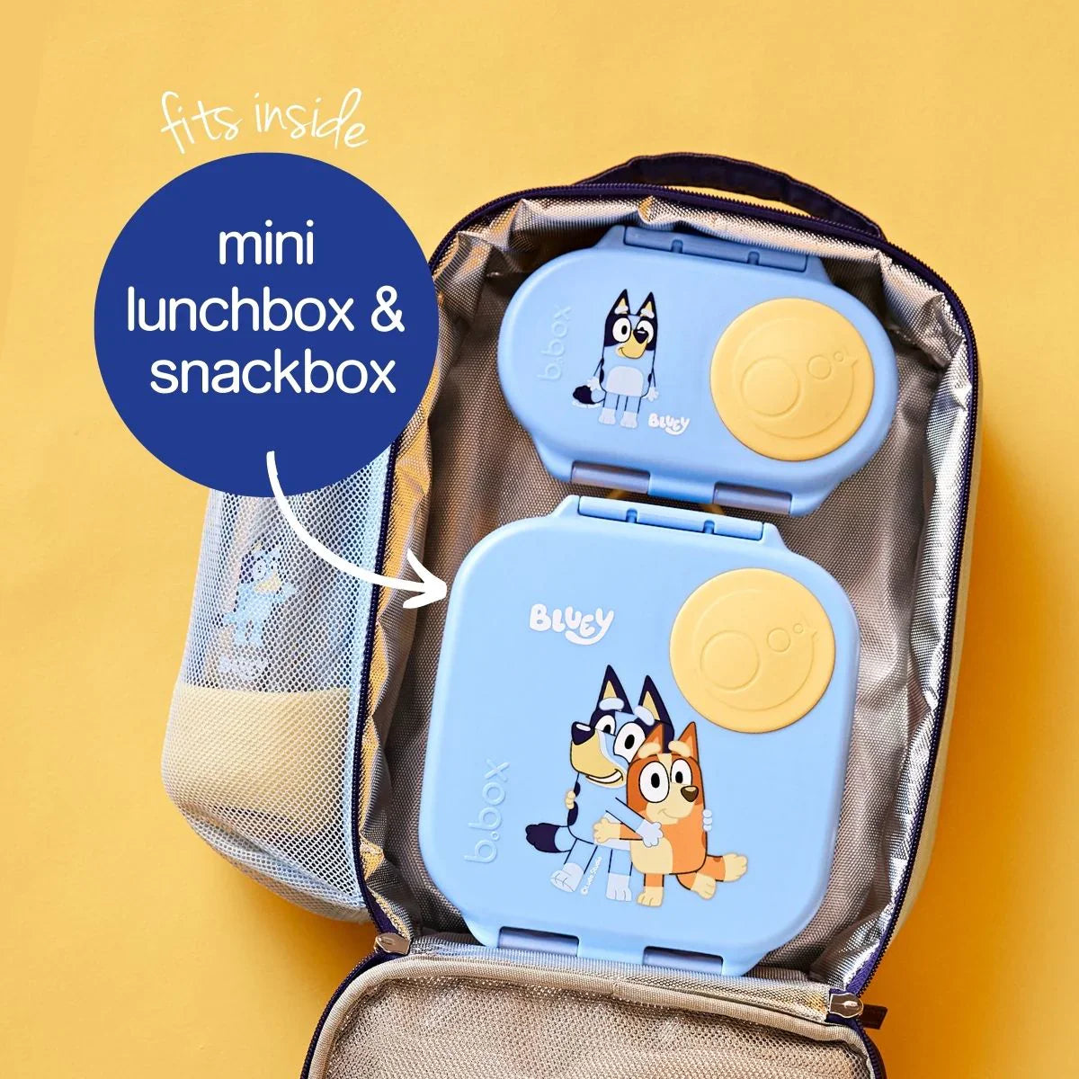b.box Flexi Insulated Lunch Bag for Kids - Leakproof & Thermal Insulated Food Container, Perfect for School, Picnic & Travel - Bluey