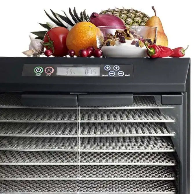 Excalibur Commercial 10-Tray Stainless Steel Food Dehydrator | NSF Certified | Perfect for Drying Fruits, Vegetables, Jerky & Herbs at Home or Commercial Kitchens