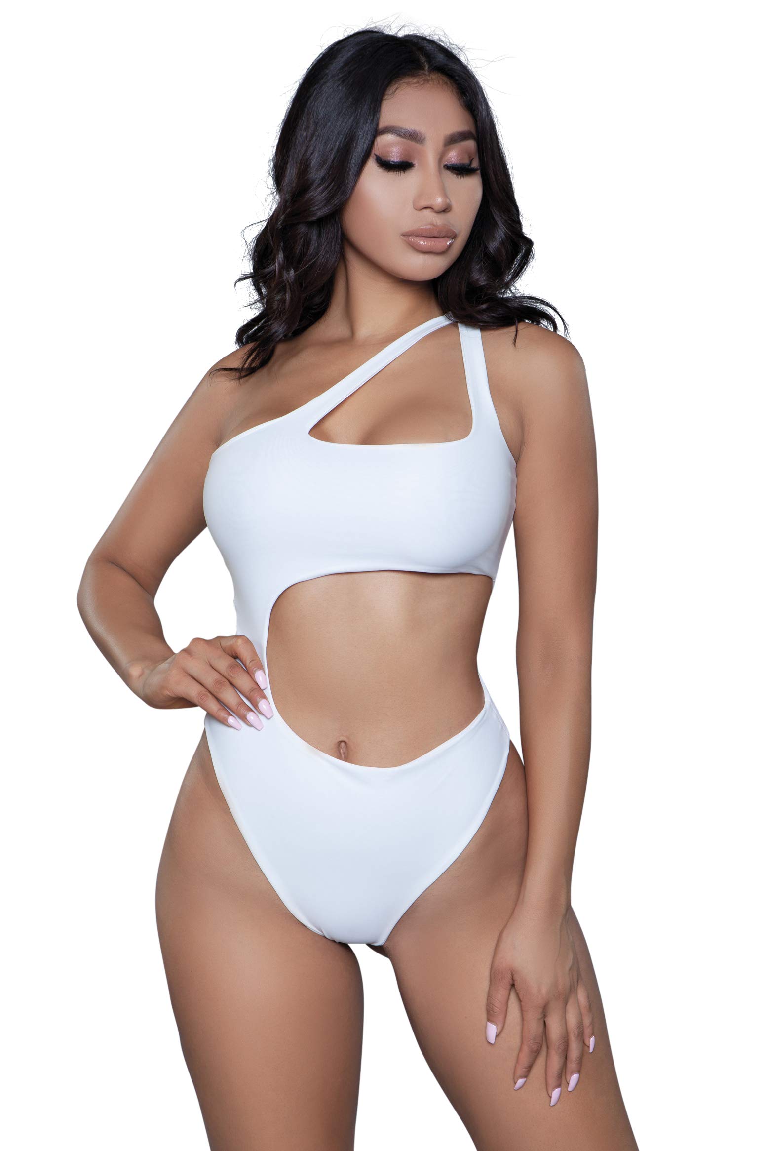 1976 Quinn Swimsuit for Women - White XS, Vintage Inspired One Piece Bathing Suit | Perfect for Beach Vacations, Pool Parties & Summer Getaways