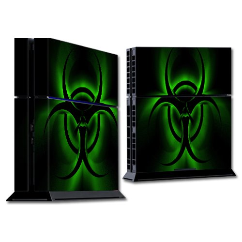 MightySkins Protective Skin Wrap Sticker for Sony PlayStation 4 (PS4) Console - Bio Glow Design | Durable Vinyl Decal for Gaming Setup & Customization